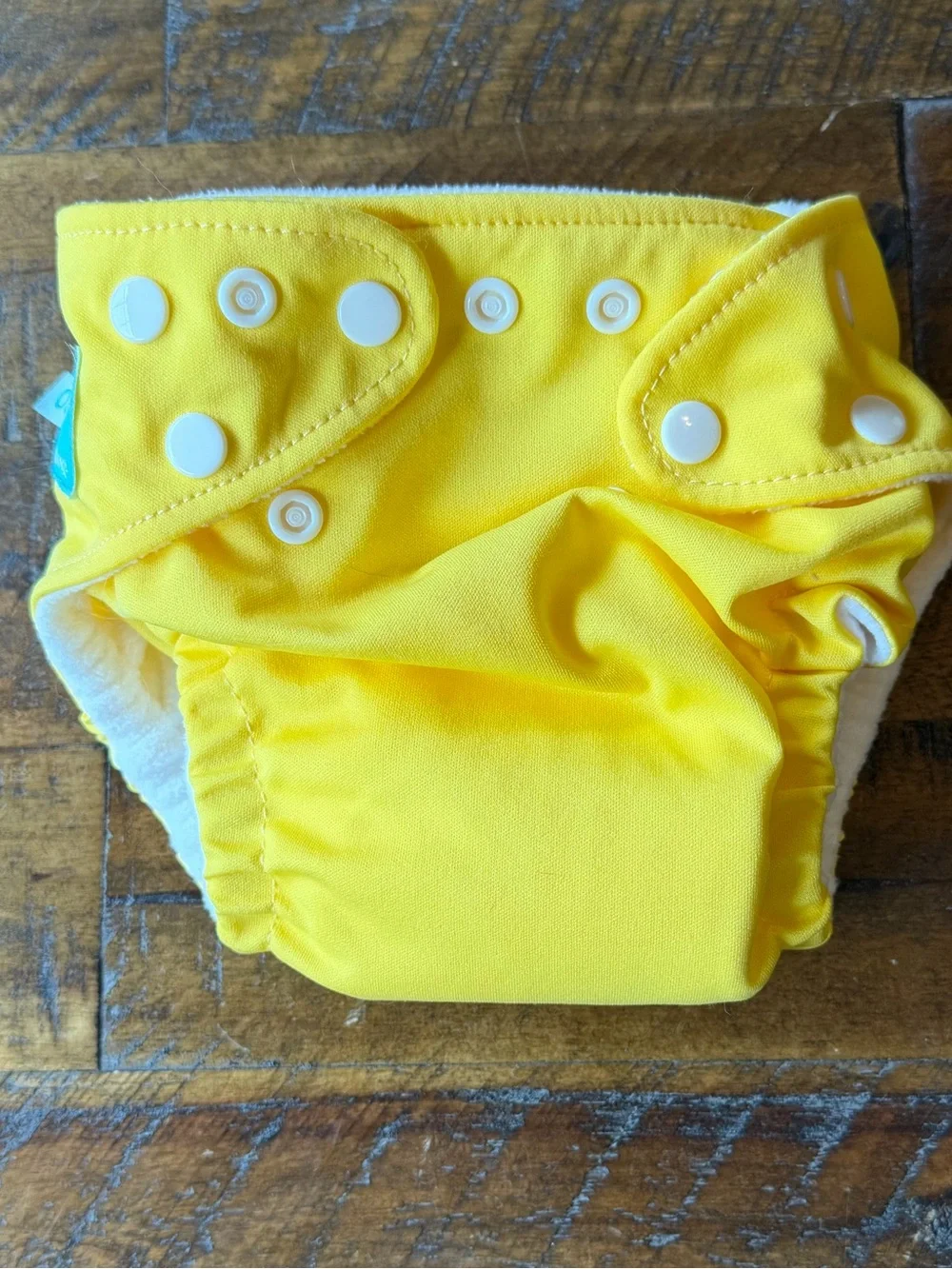 Charlie Banana Bright Yellow Snap Cloth Diaper